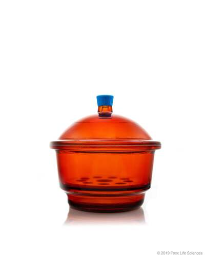 Light Blocking Amber Glass Desiccators